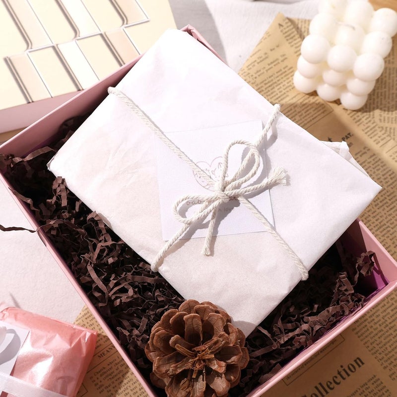 Koogel 120 Sheets White Tissue Paper Bulk, 14 x 20 Inch Gift Wrapping Paper for Christmas Wedding Birthday DIY Craft Project - Image 3